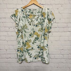 Lucky Brand Floral Blouse EUC SzM